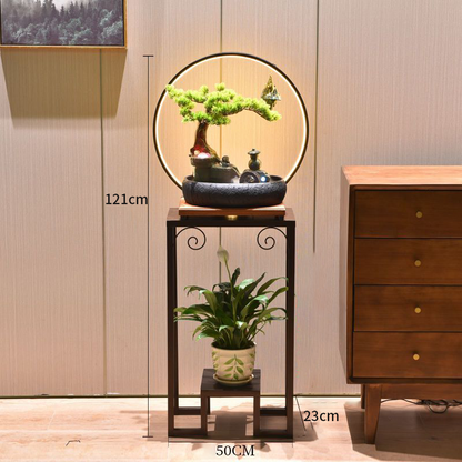 CHENYISHIRockery fountain Flowing Water Ornaments Circulating Water Feature Office Living Room Basin landscape Feng Shui Fortune