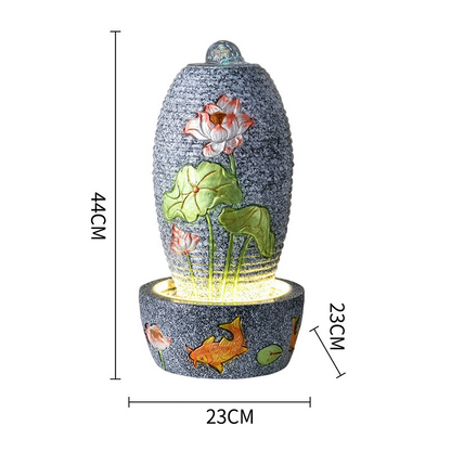CHENYISHI Lucky Egg Flowing Water Fountain Opening Ornament European Modern Creative Living Room Indoor Desktop Waterscape