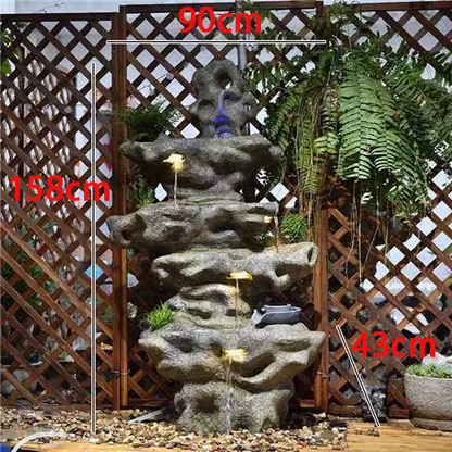CHENYISHI Partition Large Rockery Water Landscape Garden Courtyard Office Floor-standing Ornaments New Chinese Style Waterfalls