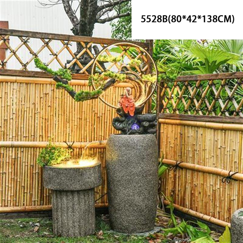 CHENYISHI Feng Shui Wheel Courtyard Rockery Flowing Water Landscape Fountain Ornaments Balcony Fish Pond Landscaping Zen Garden
