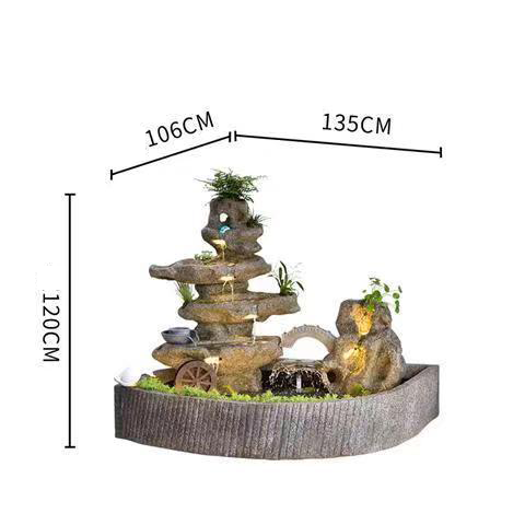 CHENYISHI Partition Large Rockery Water Landscape Garden Courtyard Office Floor-standing Ornaments New Chinese Style Waterfalls