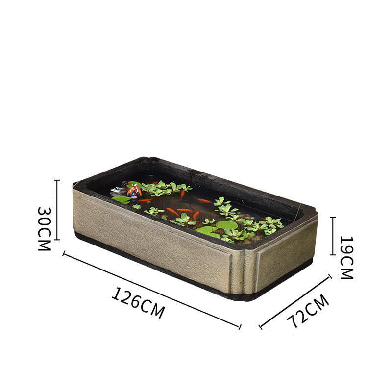 CHENYISHI Zen Garden Outdoor Water Fountain LED Light Fountain Fish Pond Watermill Set Home Yard Decoration Housewarming Minimalist Zen