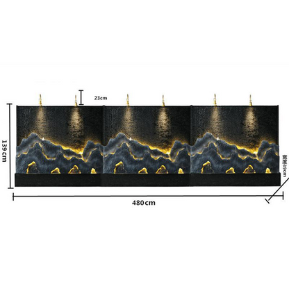 CHENYISHI Large Rockery Flowing Water Fountain Water Curtain Wall Partition Screen Courtyard Fish Pond Hotel Fortune-making Ornament
