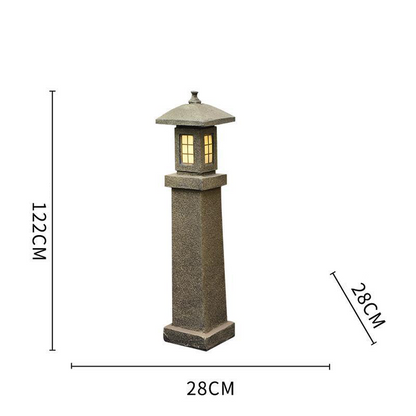 CHENYISHI Zen Garden Outdoor Water Fountain LED Light Fountain Fish Pond Watermill Set Home Yard Decoration Housewarming Minimalist Zen