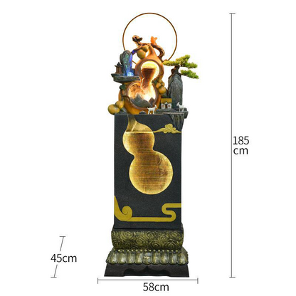 CHENYISHI Gourd Flowing Water Ornaments To Attract Wealth Office Living Room Feng Shui Rockery Water Landscape High-end National Style