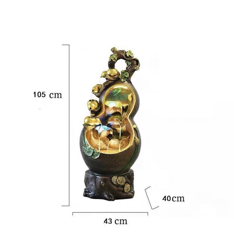 CHENYISHI Gourd Flowing Water Ornaments To Attract Wealth Office Living Room Feng Shui Rockery Water Landscape High-end National Style