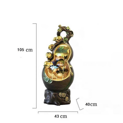 CHENYISHI Gourd Flowing Water Ornaments To Attract Wealth Office Living Room Feng Shui Rockery Water Landscape High-end National Style