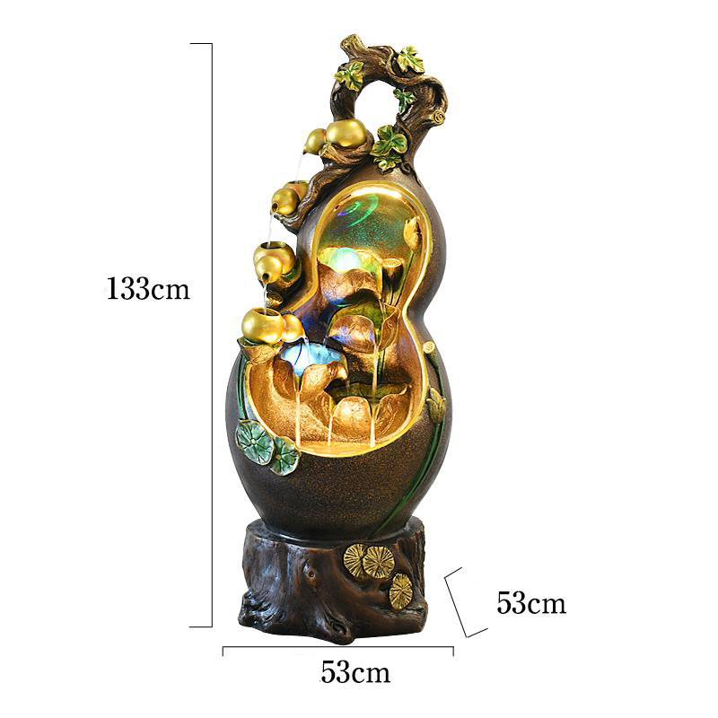 CHENYISHI Gourd Flowing Water Ornaments To Attract Wealth Office Living Room Feng Shui Rockery Water Landscape High-end National Style