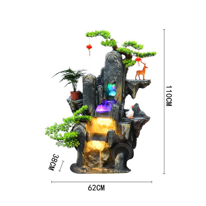 CHENYISHI Large Rockery Flowing Water Floor-to-ceiling Fountain Indoor Entrance Living Room Fortune-making Courtyard Garden Fish Tank