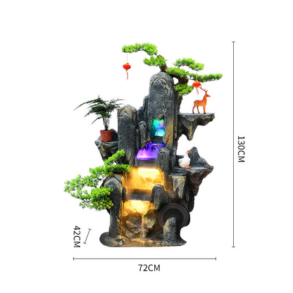 CHENYISHI Large Rockery Flowing Water Floor-to-ceiling Fountain Indoor Entrance Living Room Fortune-making Courtyard Garden Fish Tank