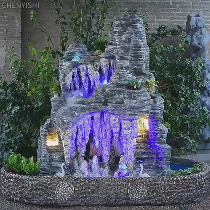CHENYISHI Partition Large Rockery Water Landscape Garden Courtyard Office Floor-standing Ornaments New Chinese Style Waterfalls