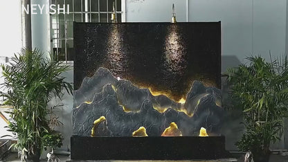 CHENYISHI Large Rockery Flowing Water Fountain Water Curtain Wall Partition Screen Courtyard Fish Pond Hotel Fortune-making Ornament