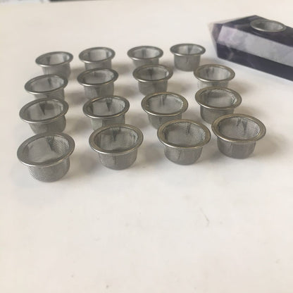 Wholesale Multifunctional 304 Stainless steel Filter Smoke Pipe Screen Tobacco Filters Glass For Smoking Pipe