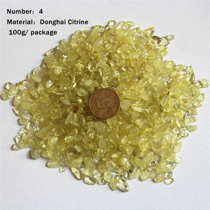 Natural Crystal Tumbled Stone Bag