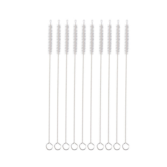High Quality Wholesale Eco-friendly Stainless Steel Nylon Cleaning Straw Brush For Drinking Bottle Tube