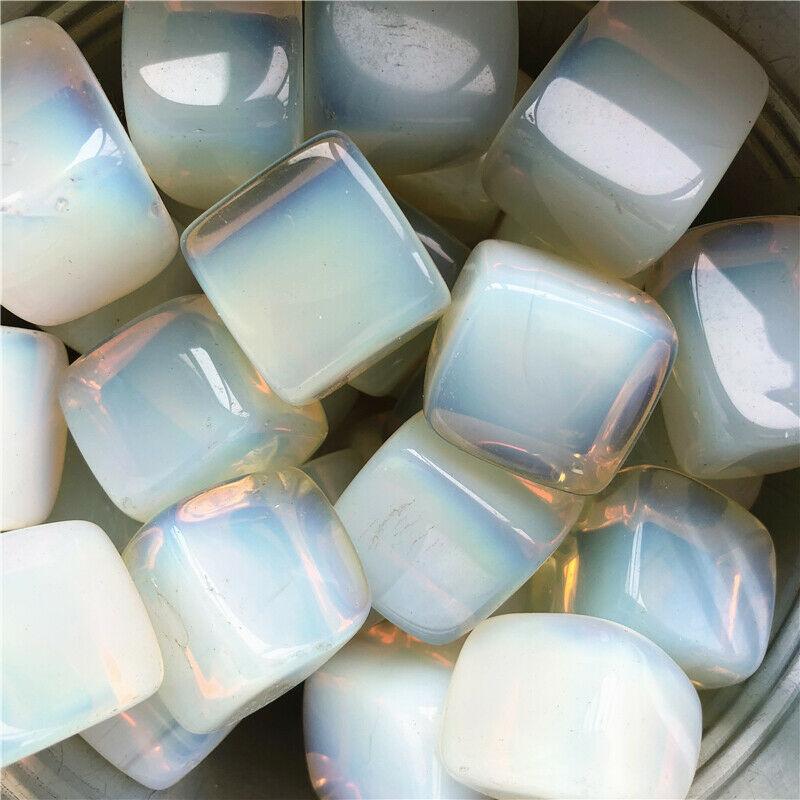 Cubo de piedra preciosa de cristal de ópalo sintético para meditación