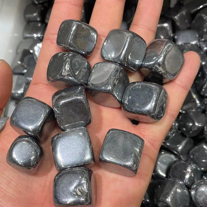 Piedras pulidas de cristal mineral de hematita natural