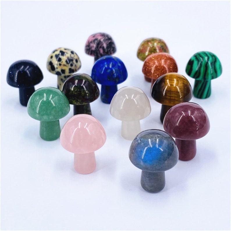 2cm Crystal Mushroom Hand Making  Mushroom Shape Crystals