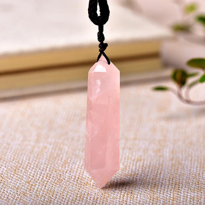Natural Crystal Pendant Jewelry Double Terminated Point