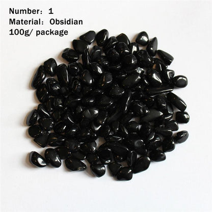 Natural Crystal Tumbled Stone Bag