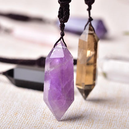 Natural Crystal Pendant Jewelry Double Terminated Point
