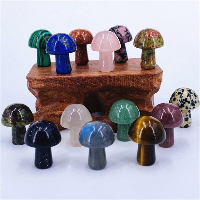 2cm Crystal Mushroom Hand Making  Mushroom Shape Crystals
