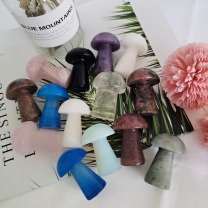 5cm Crystal Mushroom Hand Making  Mushroom Shape Crystals