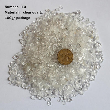 Natural Crystal Tumbled Stone Bag
