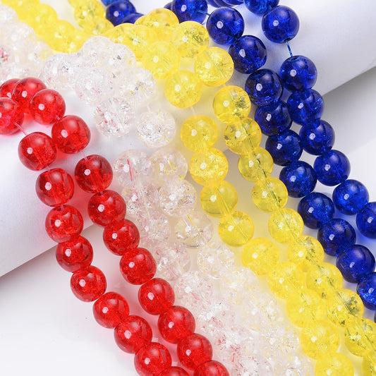 Cracked Crystal Beads for Jewelry Making DIY Bracelet Accessories