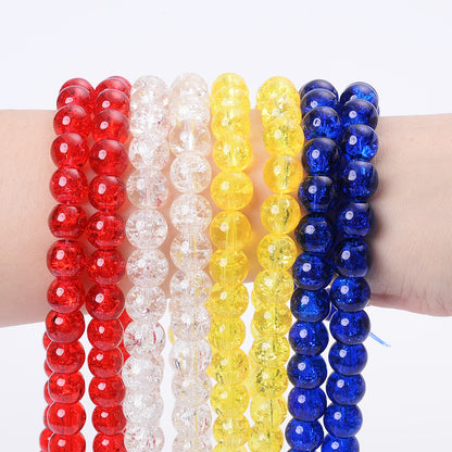 Cracked Crystal Beads for Jewelry Making DIY Bracelet Accessories