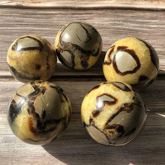 wholesale natural beetle stone balls polished quartz sphere septarium healing crystal ball for sale