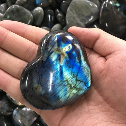 Natural Labradorite Heart