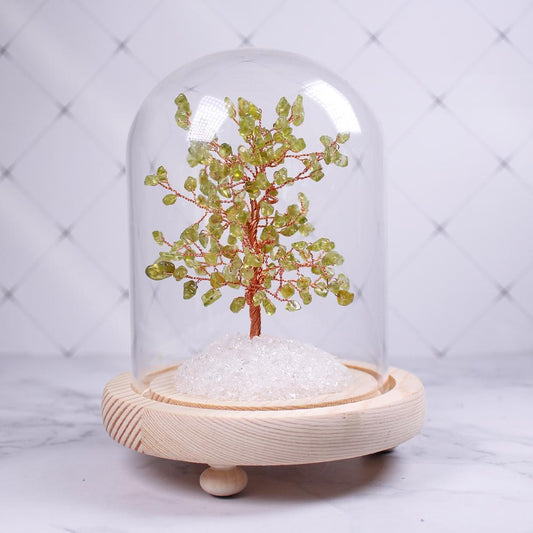 Natural Crystal Fortune Tree Landscape Bottle Crystal Tree