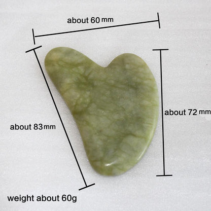 Natural Xiuyu Green Jade Scrapping Plate