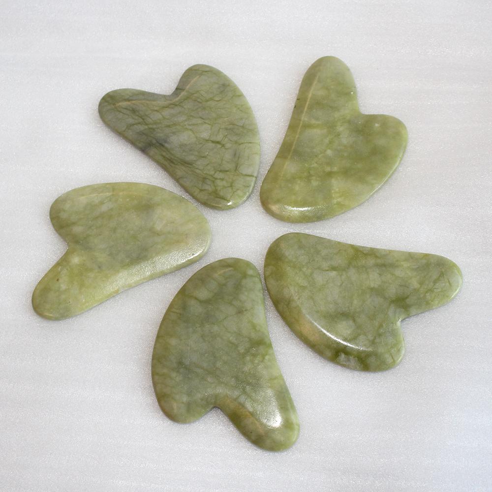 Natural Xiuyu Green Jade Scrapping Plate