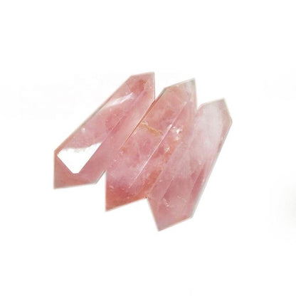 Natural Rose QuartzTower Crystal Double Point