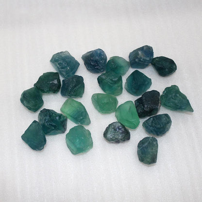 Natural Green Fluorite Raw Tumbled Stone