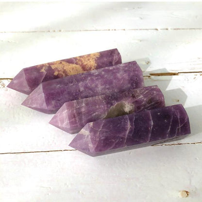 Natural Lepidolite  Purple Mica Point