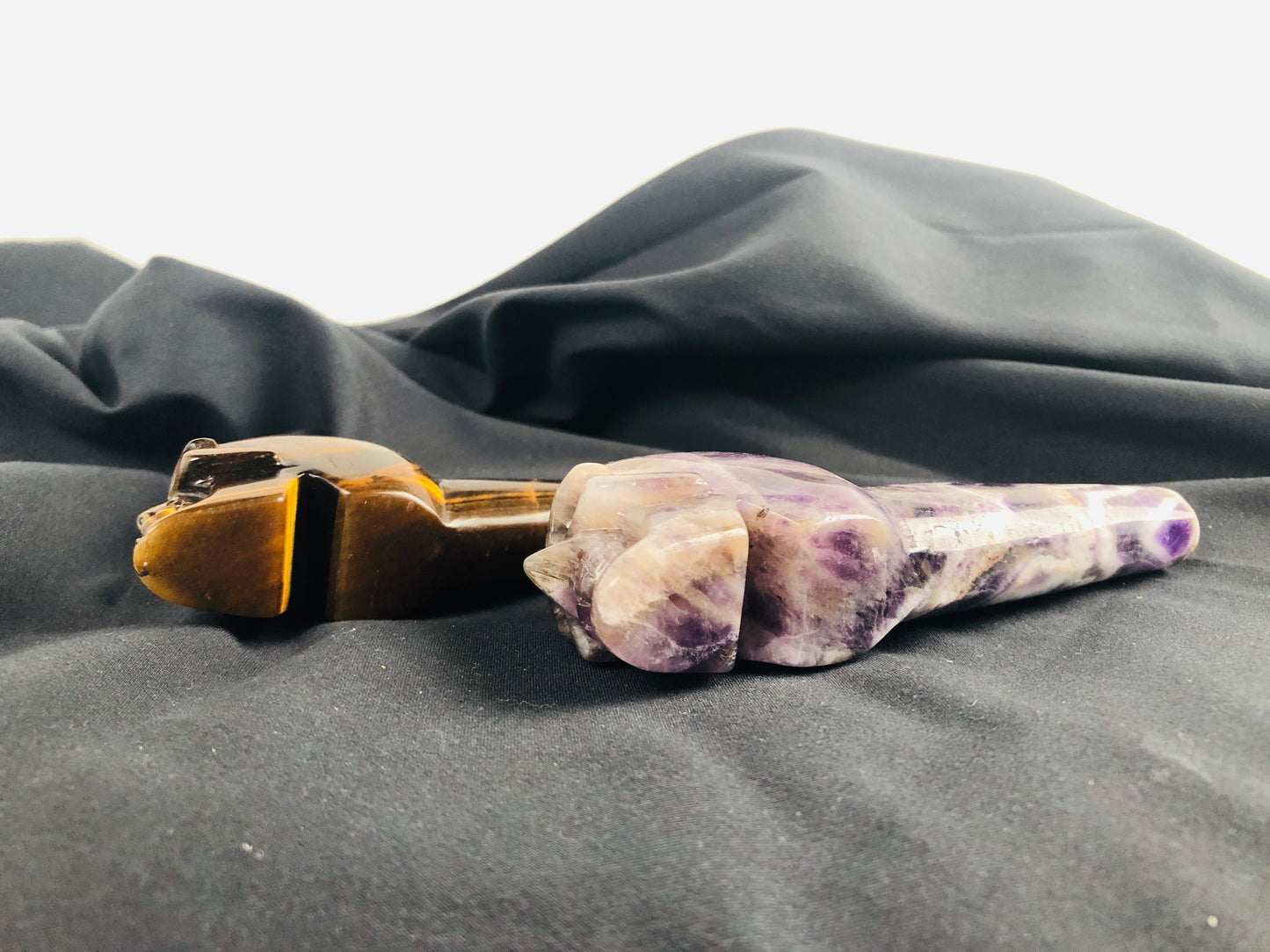 Carved Crystal Smoke Tobacco Pipes,Natural Healing Stone Skull Carving Crafts