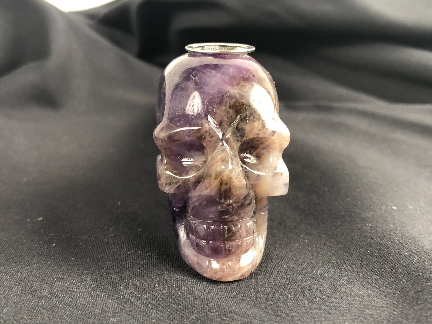 Carved Crystal Smoke Tobacco Pipes,Natural Healing Stone Skull Carving Crafts