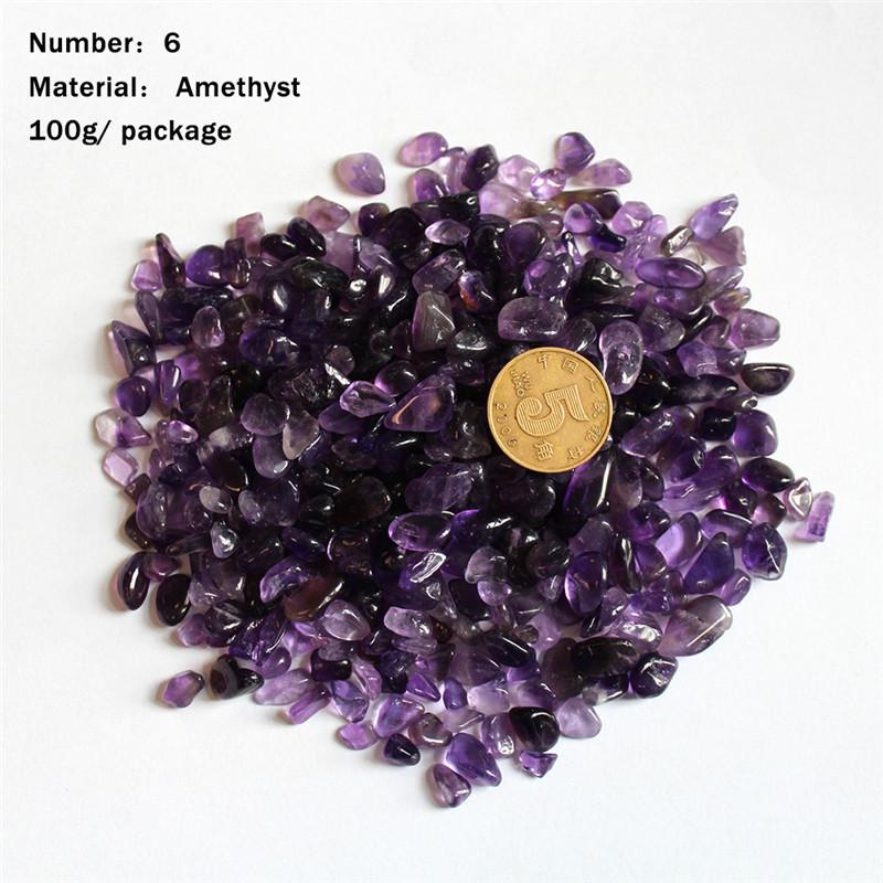 Natural Crystal Tumbled Stone Bag