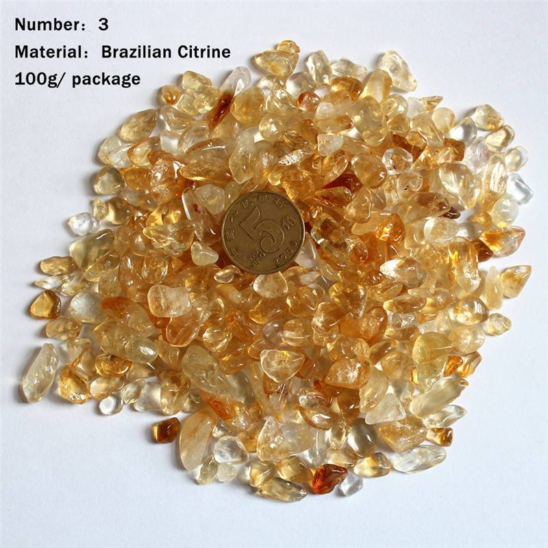 Natural Crystal Tumbled Stone Bag