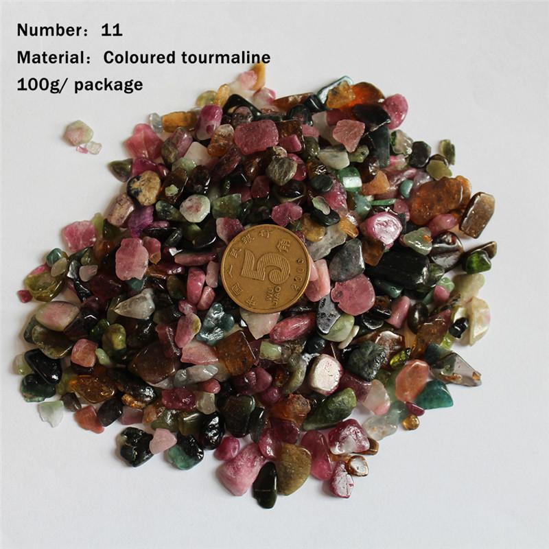 Natural Crystal Tumbled Stone Bag