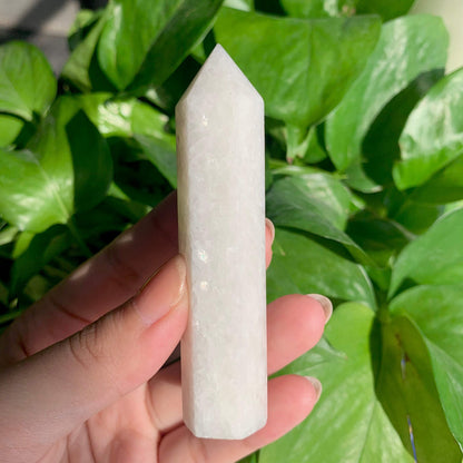 Natural White Jade Point