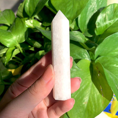 Natural White Jade Point