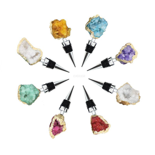 Natural Crystal Stone Wine Bottle Stopper
